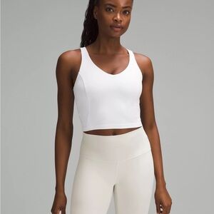 White Lululemon Align Crop Tank